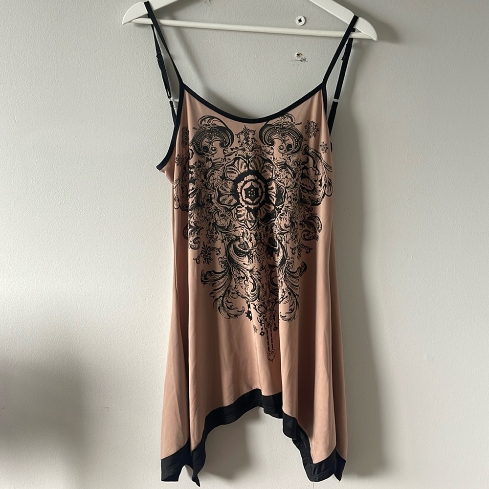 Vintage asymmetrical long top